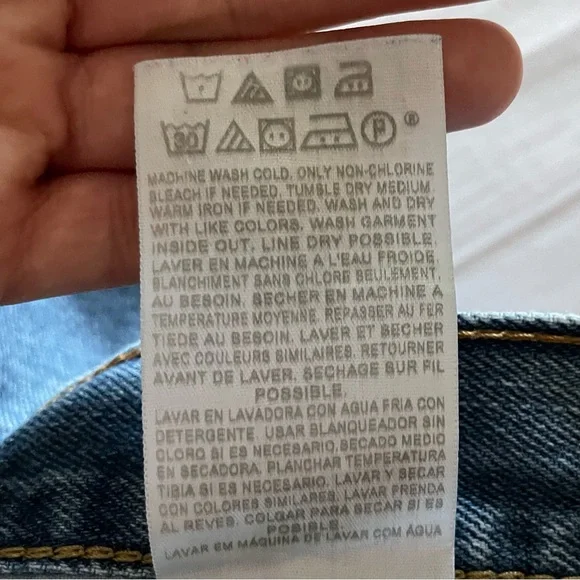 Levi’s 505 Straight Fit Jeans Men’s 36x29 (actual 35x26) Blue Casual *Hemmed* - Picture 13 of 14